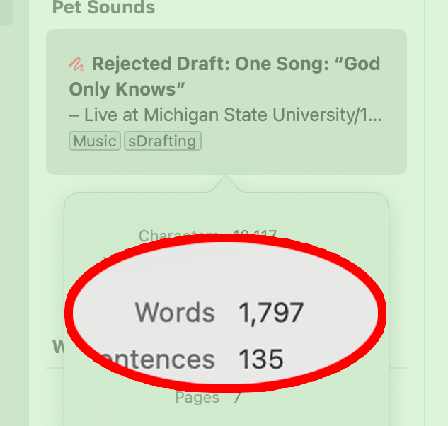 One Song: “God Only Knows”